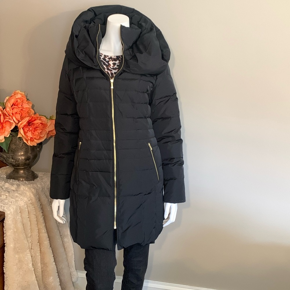 🖤 Cole Haan Shawl Collar Down Puffer Coat black Small